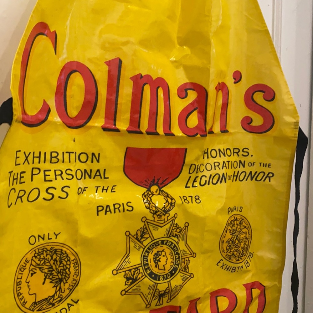 Vintage Colman mustard apron